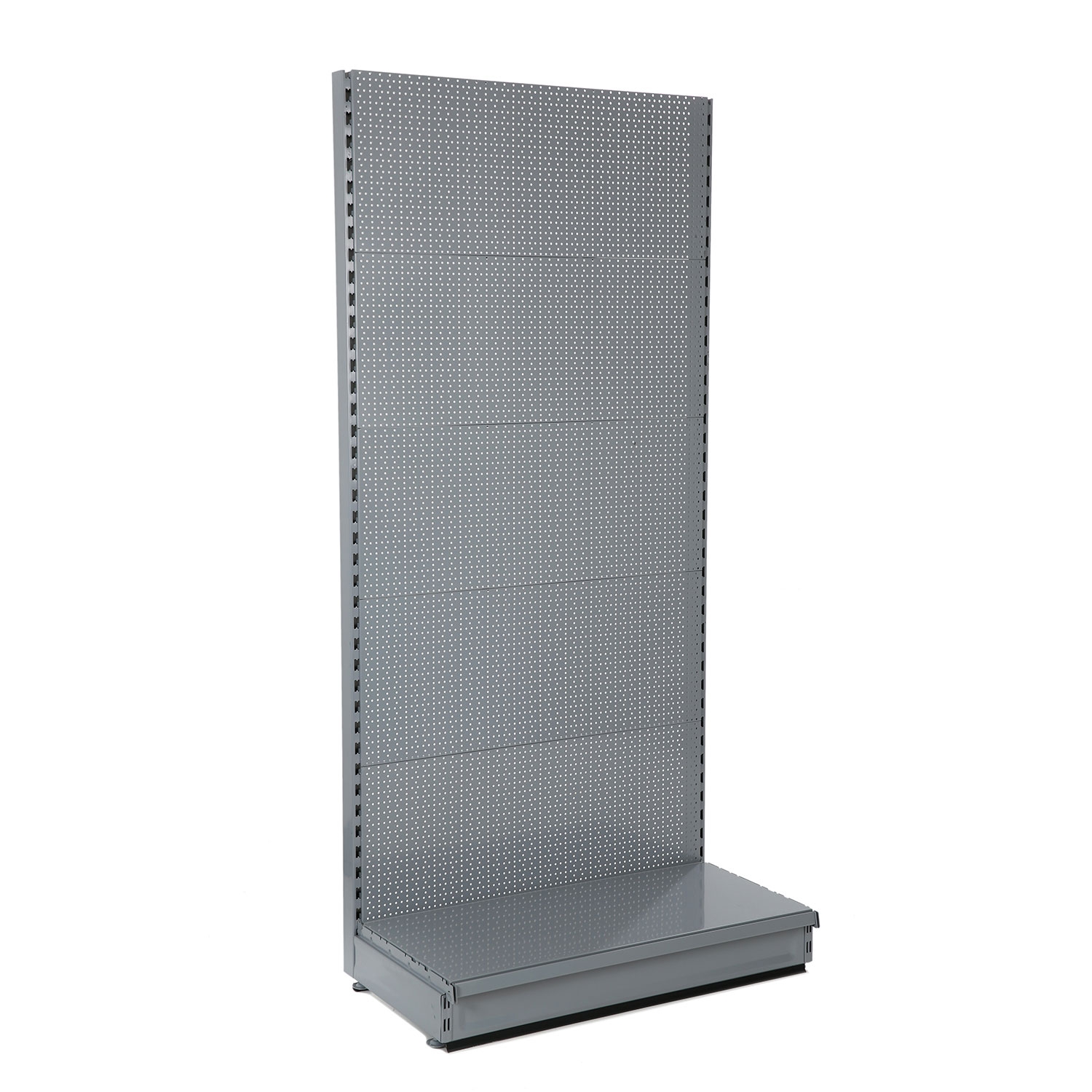 Grey / Silver Peg Board Wall Shelving