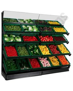 Wall Fruit and Vegetable Displays - 4 Tier Display