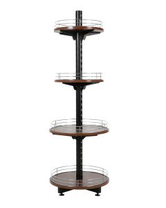 Walnut Wine Tower 