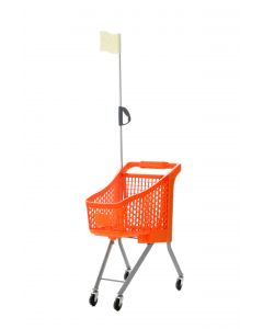 Orange Child Sized Shopping Trolley