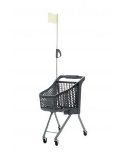 Grey Child Size Shopping Trolley