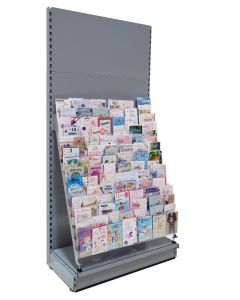 14 Tier Card Bay, 1.8m high with 470mm base
