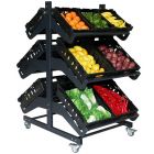 800mm Double Sided Mobile Fruit and Vegetable Display